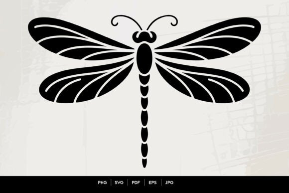 Download Dragonfly Silhouette Line Art - Line art Collection