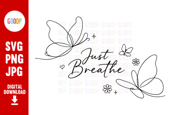 Download Just Breathe Butterfly Line Art PNG - Line art Collection