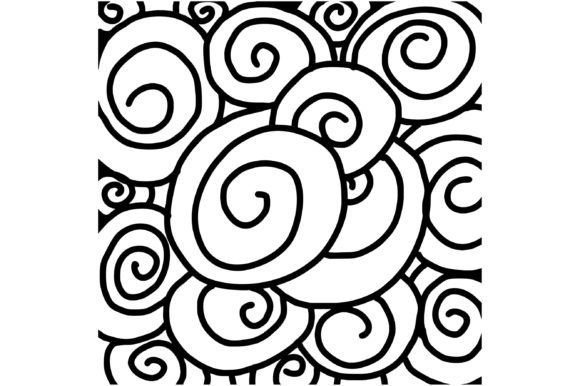 Download Swirl Shell Line Art Pattern - Line art Collection