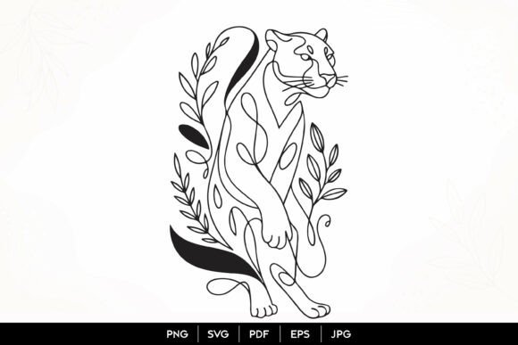 Download Panther Line Art SVG - Line art Collection