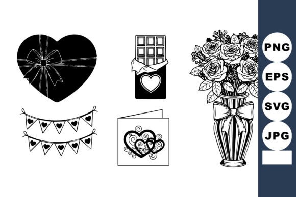 Download Valentine Line Art Icon Set - Line art Collection