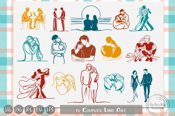 Download Couple Line Art, Valentine Line Art - Line art Collection