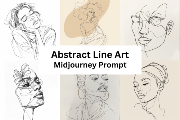 Download Ai Prompt for Abstract Line Art - Line art Collection