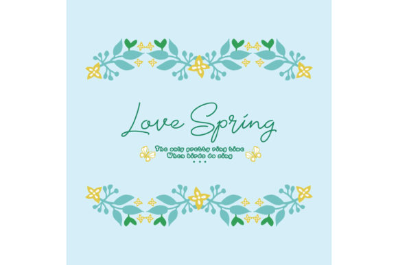 Download The Love Spring Card Template Concept - Premium Bundle
