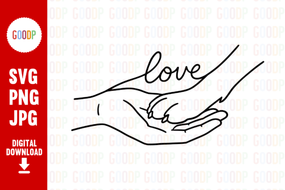 Download Dog Paw and Hand Love Line Art PNG - Line art Collection