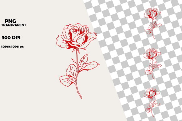Download Elegant Red Rose Valentine Line Art - Line art Collection